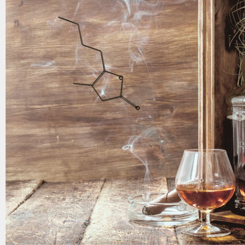 Bourbon Molecule Wall Art – Handmade Metal Bourbon Chemistry Decor – Bourbon Lover Gift – Industrial Wall Hanging for Bar, Kitchen, or Office