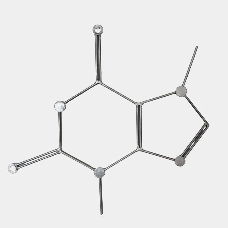 Chocolate Molecule Wall Art – Handmade Metal Chocolate Molecule Decor – Science Wall Hanging for Kitchen, Coffee Bar, or Office – Gift for Chocolate Lovers