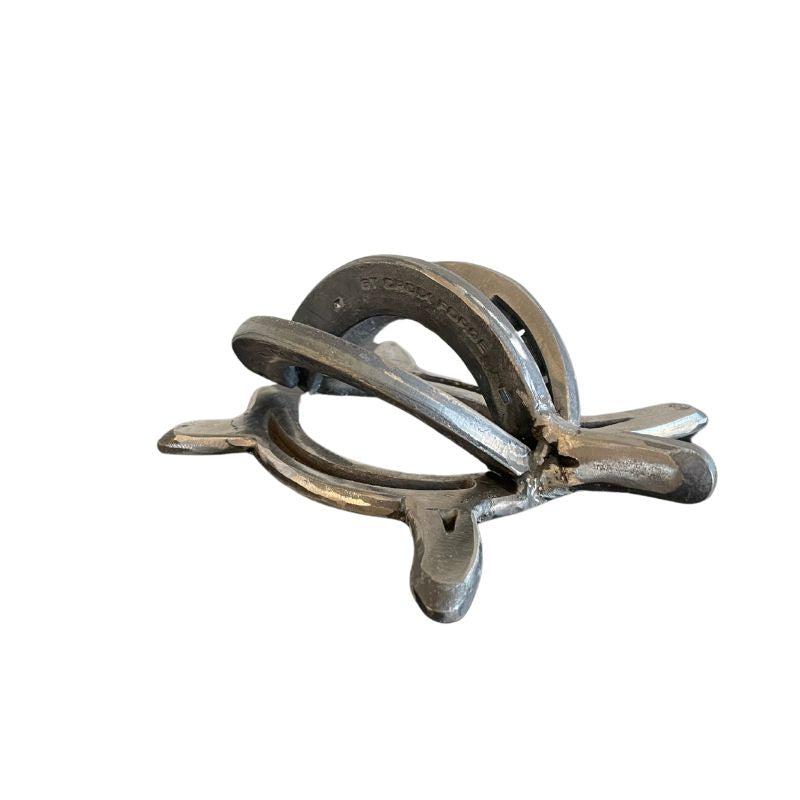 Horseshoe Sea Turtle Sculpture – Handmade Metal Turtle Decor –  Horseshoe Art – Coastal Home Decor – Unique Beach Lover Gift