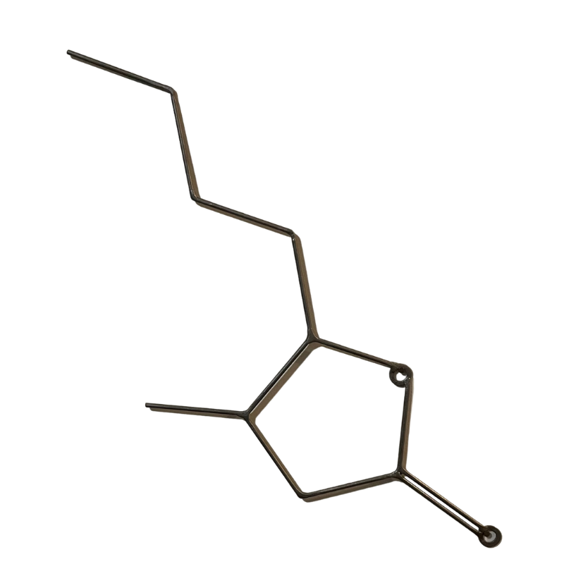 Bourbon Molecule Wall Art – Handmade Metal Bourbon Chemistry Decor – Bourbon Lover Gift – Industrial Wall Hanging for Bar, Kitchen, or Office