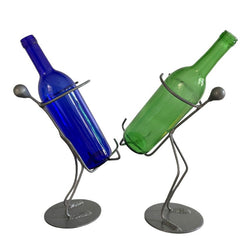 Metal Wine Guy Functional Art