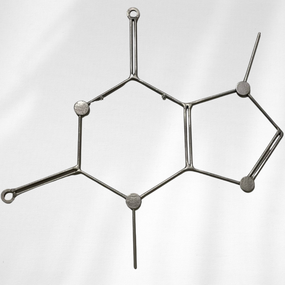 Chocolate Molecule Wall Art – Handmade Metal Chocolate Molecule Decor – Science Wall Hanging for Kitchen, Coffee Bar, or Office – Gift for Chocolate Lovers