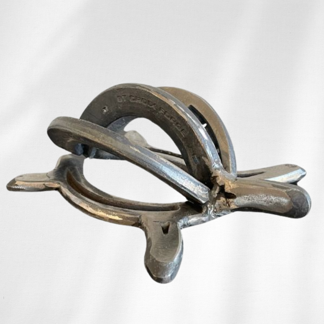 Horseshoe Sea Turtle Sculpture – Handmade Metal Turtle Decor –  Horseshoe Art – Coastal Home Decor – Unique Beach Lover Gift